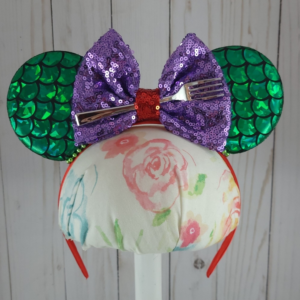 Little Mermaid Ariel Minnie Mouse Ears Headband